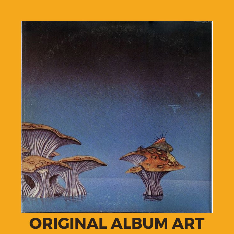 Photo of the cover of the Yes “Yessongs” album sleeve with the text “Original Album Art” on an orange border around the photo.