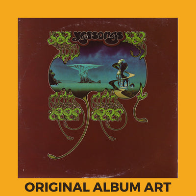 Photo of the cover of the Yes “Yessongs” album sleeve with the text “Original Album Art” on an orange border around the photo.