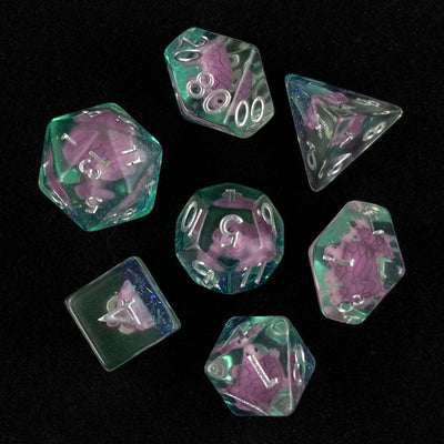 Find Your Familiar Purple Turtle Dice Set