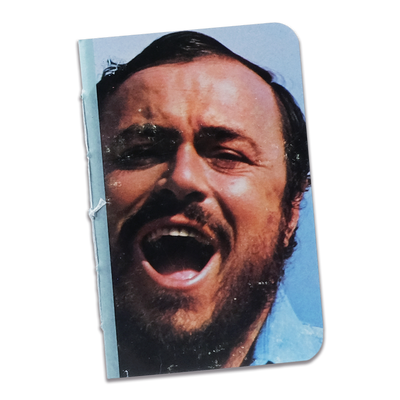 Luciano Pavarotti "O Sole Mio Favorite Neapolitan Songs" Pocket Notebook