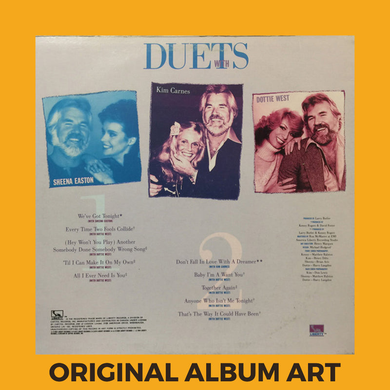 Kenny Rogers "Duets" Notebook