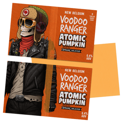 New Belgium "Voodoo Ranger Atomic Pumpkin" BYO Notebook (Set of 2)