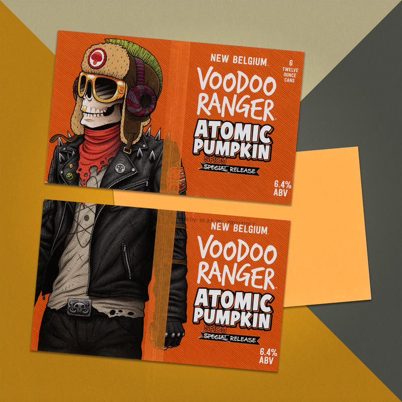 New Belgium "Voodoo Ranger Atomic Pumpkin" BYO Notebook (Set of 2)