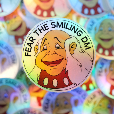 Fear the Smiling DM Holographic Sticker