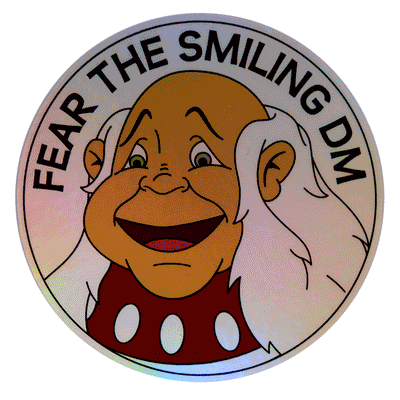 Fear the Smiling DM Holographic Sticker